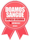 Selo doamos sangue - Empresa solidária - Hemosc